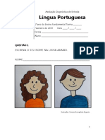 ADE - Língua Portuguesa - 1º Ano Do Ensino Fundamental