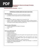 W. Stallings, Operating Systems Internal and Design Principles, Pearson International Edition Operating System Overview