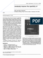 Formamide Can Dramatically Improve The Specificity of PCR