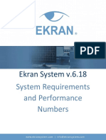 Ekran System Requirements and Performance Numbers
