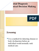 Differential Diagnosis and Clinical Decision Making