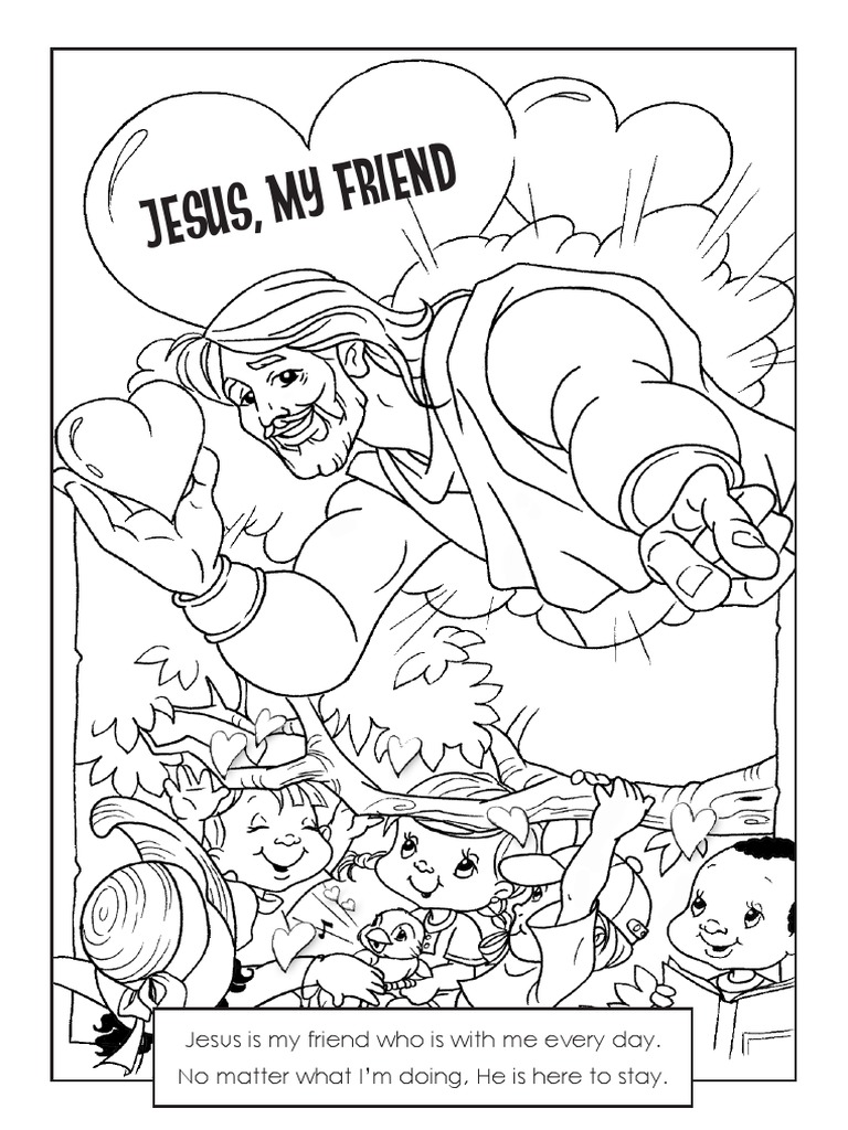 Coloring Pages: Jesus, My Friend | PDF
