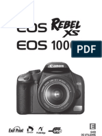 Manual Canon EOS 1000 D