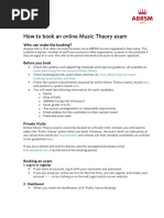 How To Book An Online Music Theory Exam: Who Can Make The Booking?