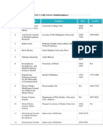 UGC-CARE List of Journals For Multidisciplinary