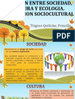 Relacion Entre Sociedad, Cultura y Ecologia