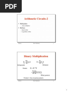 Arithmetic Circuits-2: - Multipliers - Shifters