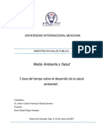 Línea Del Tiempo Del Desarrollo de La Salud Ambiental