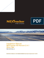 A.23.1. PDM-000176 NEXTracker NX Horizon 2.4.1 Short Rail Installation Manual Rev - B