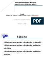 T.8 Metode de Verificare A Instrumentelor Scanare Laser