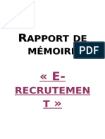 Rapport de Mémoire E-Recrutement