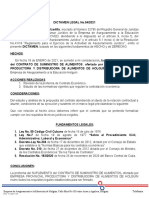 Dictamen legal sobre contrato de suministro de alimentos