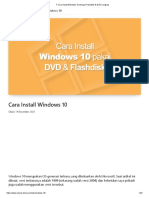 Cara Install Windows 10 Dengan Flashdisk & DVD Lengkap