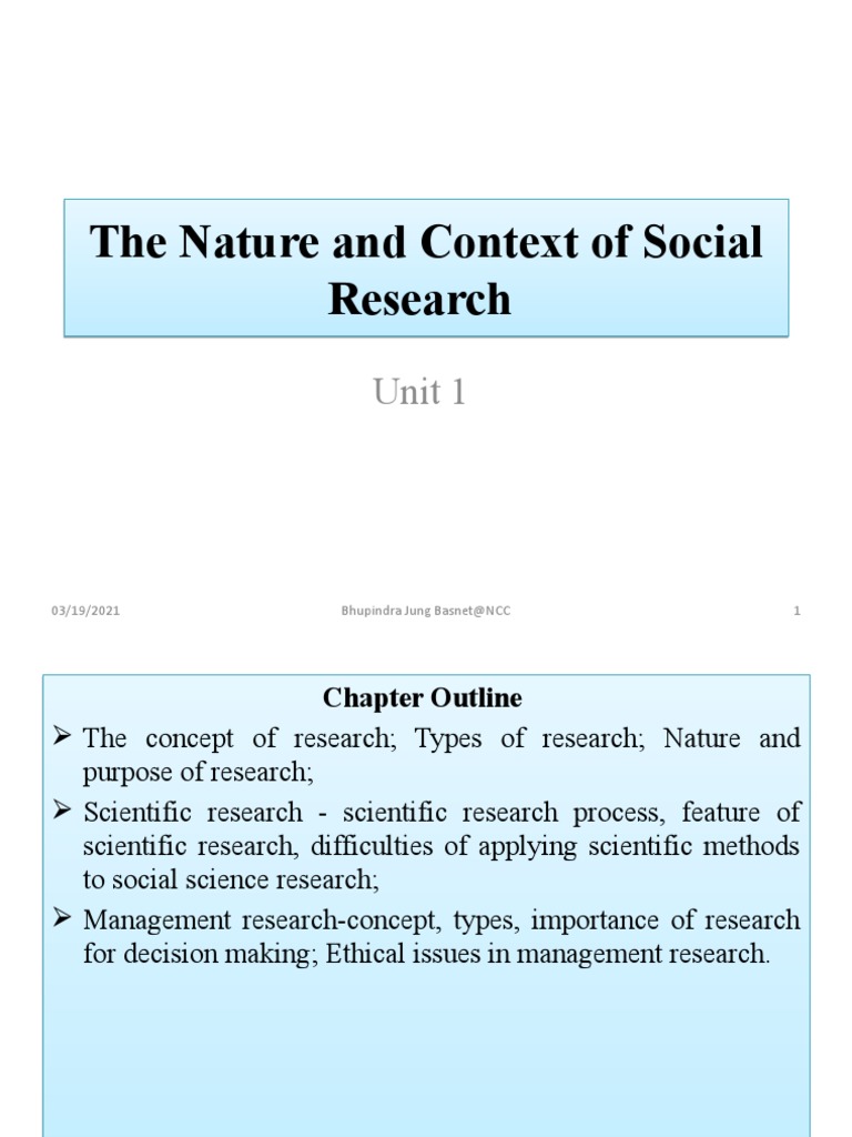Nature and Purpose of Social Research | PDF | Hypothesis | Science