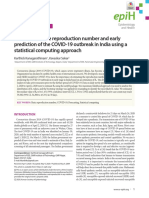 Estimation of the reproduction number and early prediction of the COVID-19 outbreak in India using a statistical computing approach