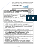 Faculty of Engineering Environment and Computing Assignment Brief