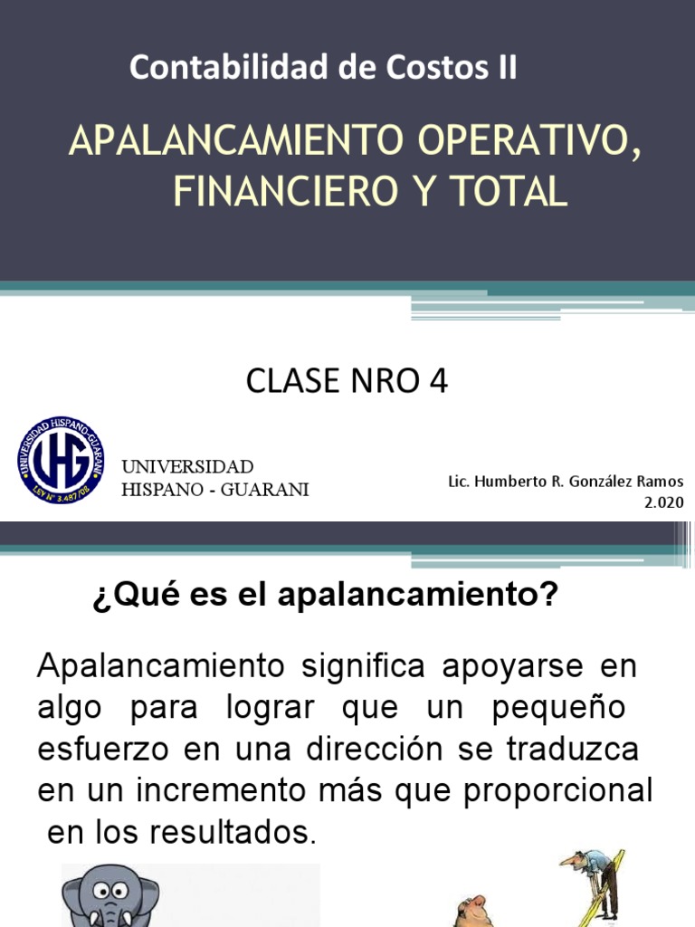 Apalancamiento Operativo en Empresas | PDF | Apalancamiento (Finanzas ...