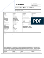 Three-phase Induction Motor Data Sheet