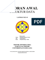 Laporan Awal Pertemuan 10 - Linked List