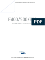 Hyundai f400500600 Machiningcenter