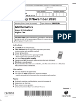 06a 1MA1 3H November 2020 Examination Paper PDF 1