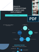 Module 6 - Applications - Systems Development, and Deployment