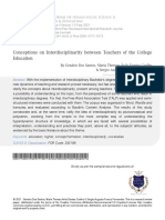 SANTOS; COELHO; FERNANDES, 2021 - Concepções sobre a interdisciplinaridade entre docentes da educação superior