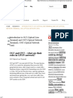 OLT and ONT - Introduction To OLT and ONT in FTTX Networks