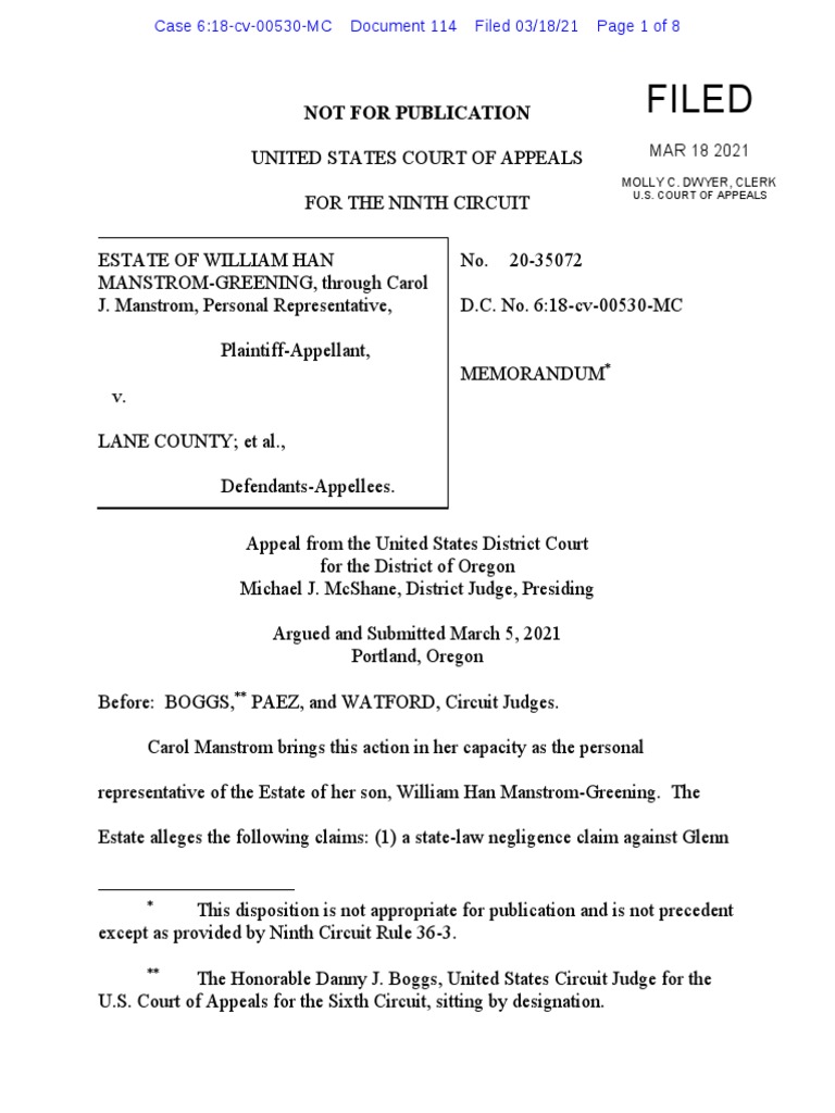 Memorandum For The 9th Circuit | PDF | United States Court Of Appeals ...