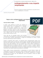 Regras sobre contingenciamento e seu impacto nas atividades empresarias - Migalhas de Peso