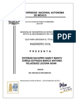 Memoria de Desempeño de Servicio Social, Apoyo Al Mejoramiento de Vivienda