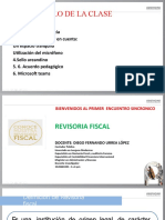 Revisoria Fiscal Primera Sesion
