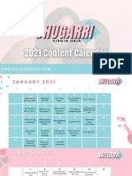 Shugarri Hair - Social Media Calendar