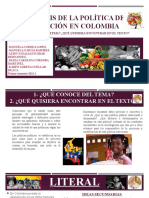 ANÁLISIS DE LA POLÍTICA DE NUTRICIÓN EN COLOMBIA PRIMER TRABAJO COMUNICACIÓN Def