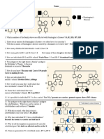 Huntington's Disease: Pedigree Worksheet - Name