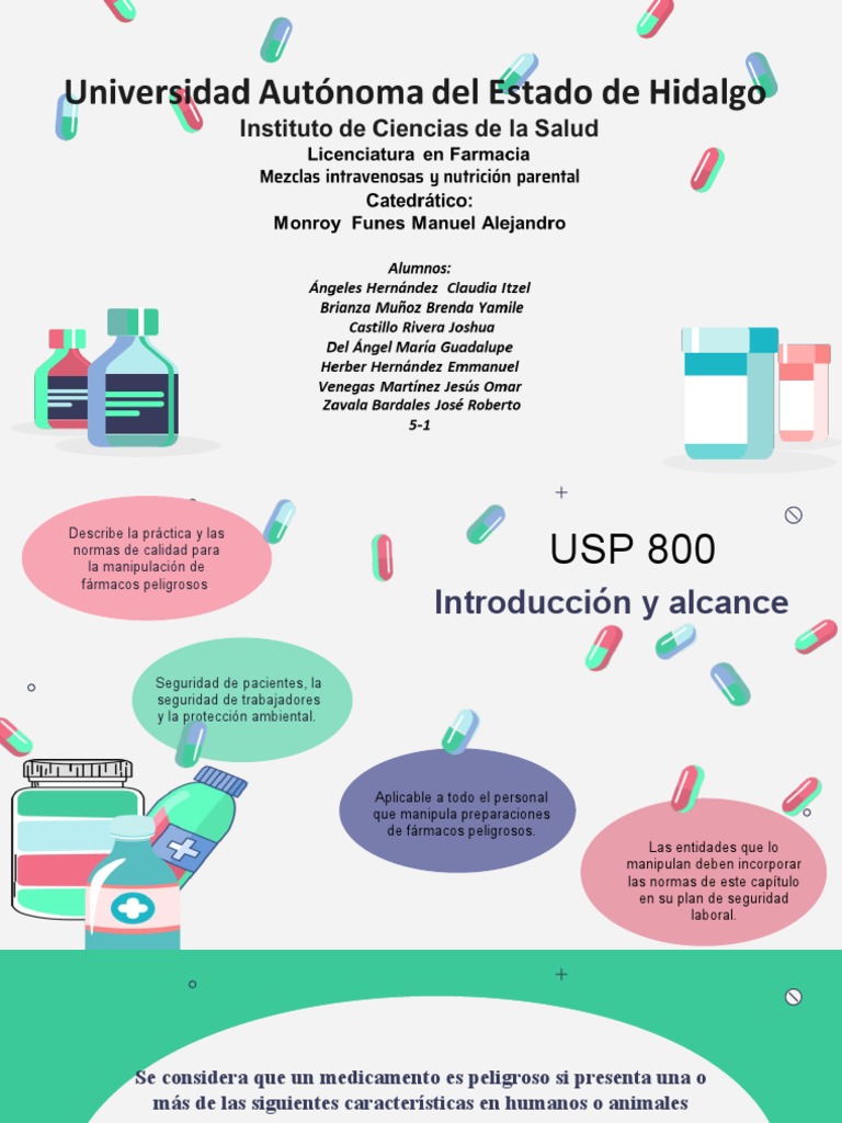 Usp 800 | PDF | Medicamentos con receta | Residuos
