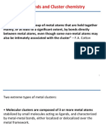 M-M Bonds and Cluster Chemistry