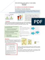 Guía. Movimientos en El Plano Reflexión, Traslación, Homotecias