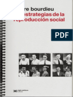 BOURDIEU, Pierre, Las Estrategias de la Reproducción Social