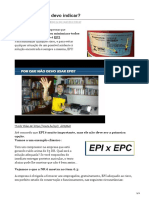 EPI ou EPC qual devo indicar