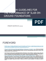 Evaluation Guidelines For The Performance of Slab-On-Ground Foundations