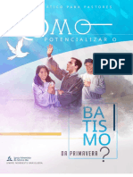 Manual de orientação para organizar a igreja para batismos