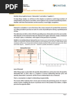 Markets: Excerpts of Reading Assignment LESSON 1, Chapter 3: Demand, Supply, and Market Equilibrium