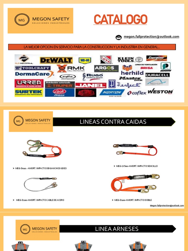 Catalogo Megon Safety. | PDF | Materiales | Ropa