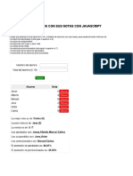 Cálculos de Alumnos Con Sus Notas Con Javascript