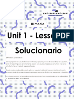 III° Medio Lesson 2 Solucionario