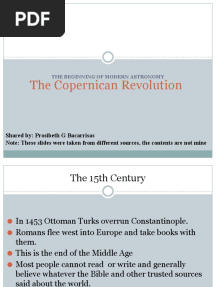 STS Lesson On Intellectual Revolutions