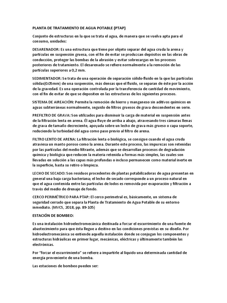 Diseño de Planta de Tratamiento de Agua | PDF | Filtración | Bomba
