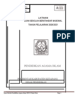 Latihan Pra USBN Pendidikan Agama