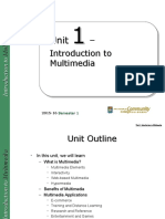 Unit - : Introduction To Multimedia